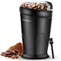 Aigostar Breath 30CFR - Molinillo compacto de café- especias- semillas o granos- capacidad 60 gr- cuchillas de acero…